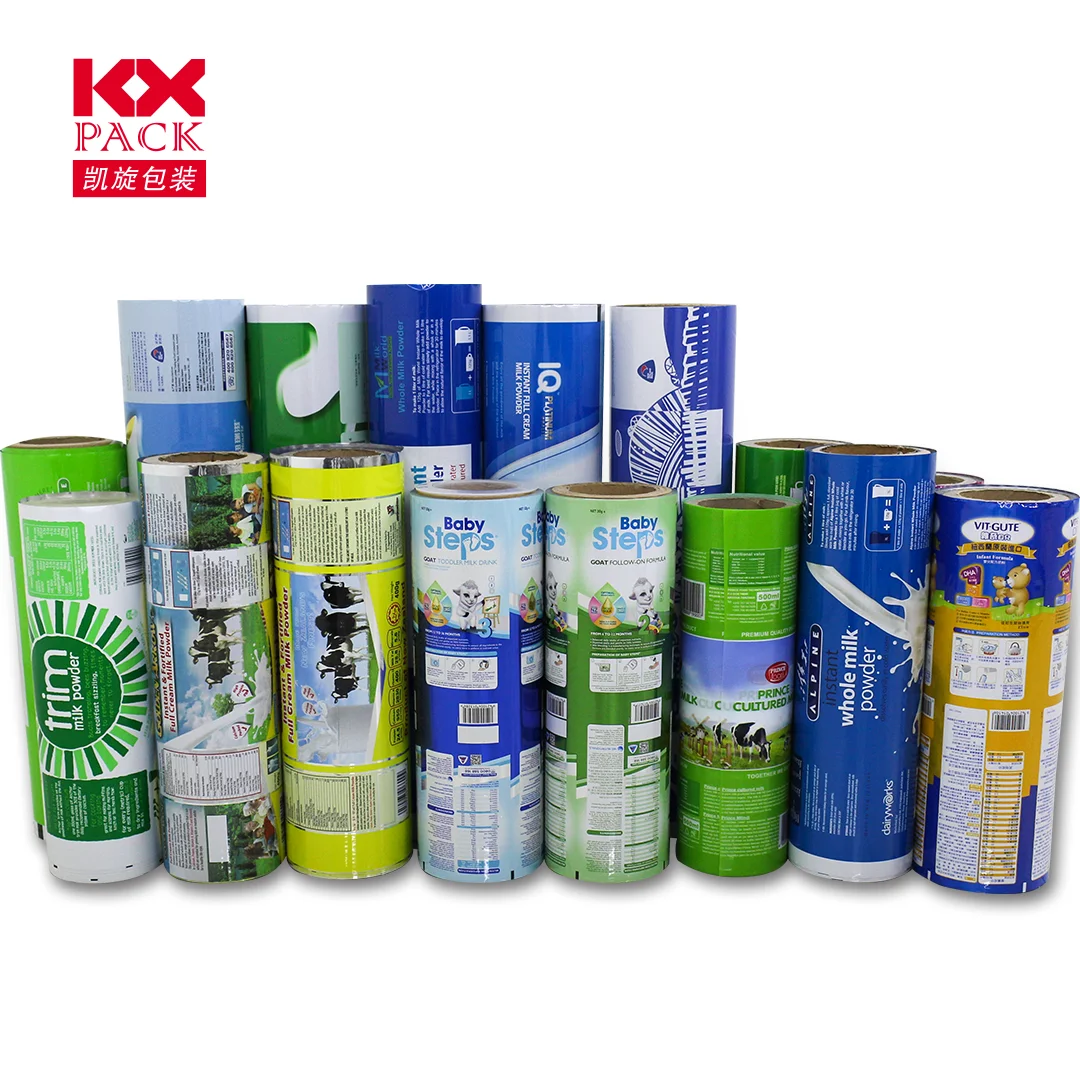 Custom Print Food Packaging Film Plastic Fim Food Wrapping Film Roll For Snack Chips Powder