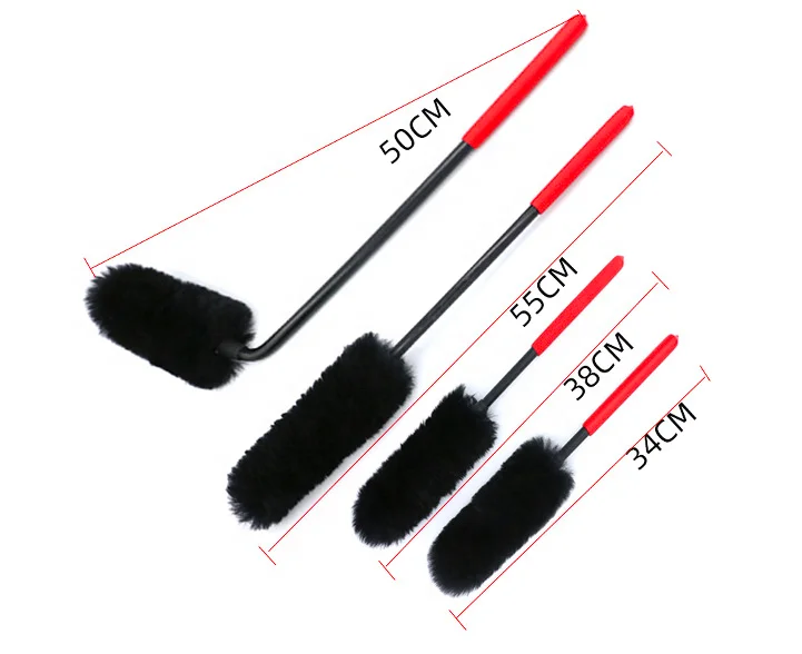 Ультра-мягкие колеса шерстяные кисти для макияжа (набор из 4 шт.) колесо Woolies