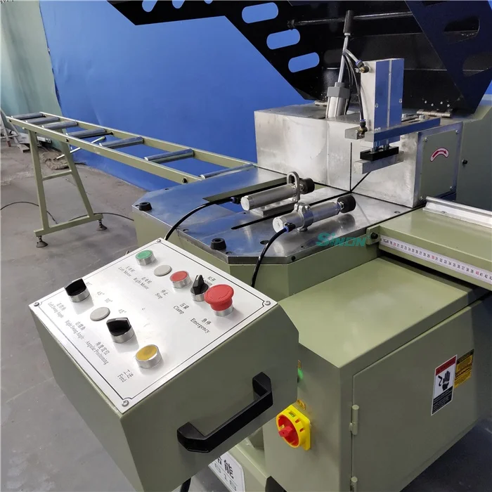 automatic nice window aluminum sawing machinery 45/90 with stable table