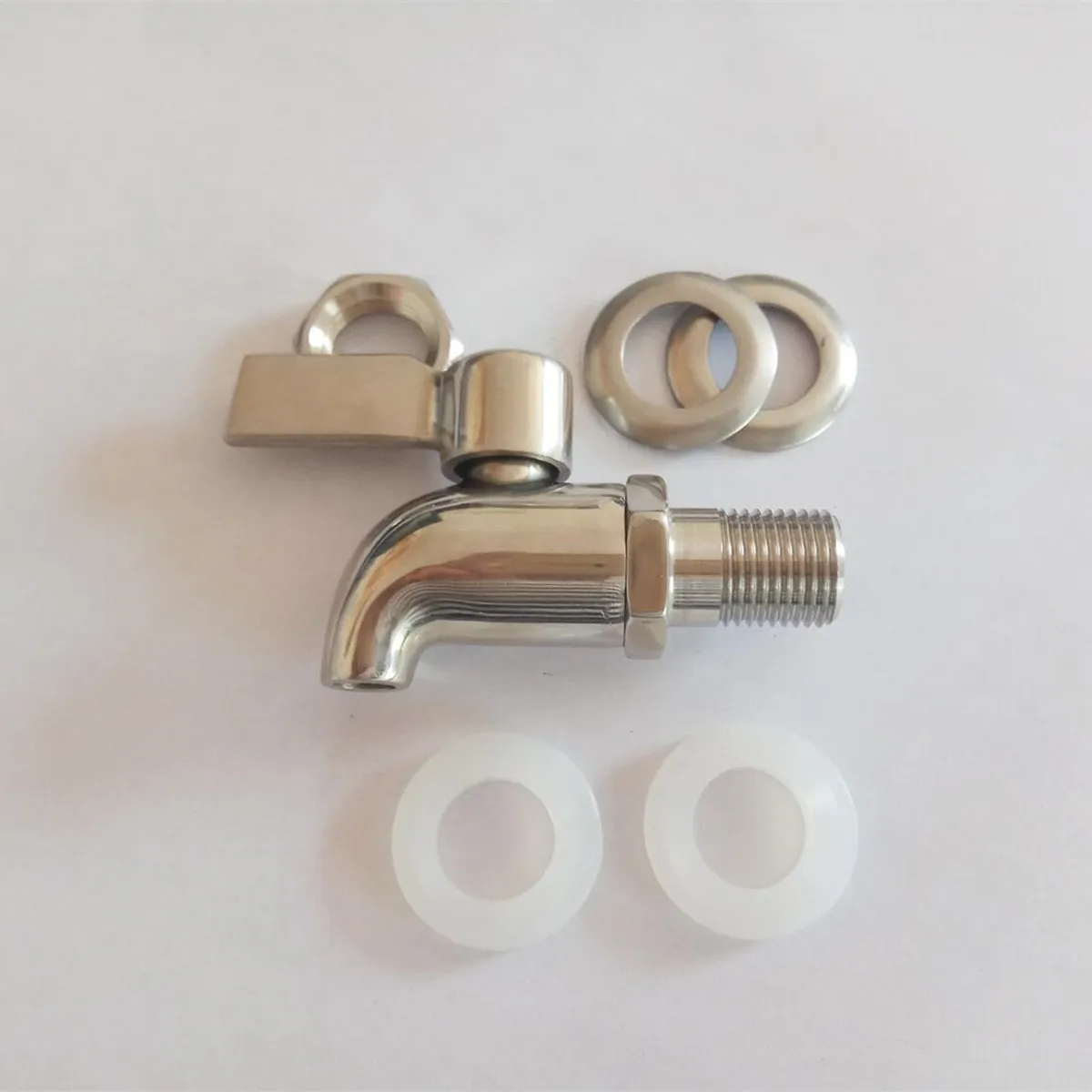 Kombucha Brewing Jar Spigot Stainless Steel Polished Surface