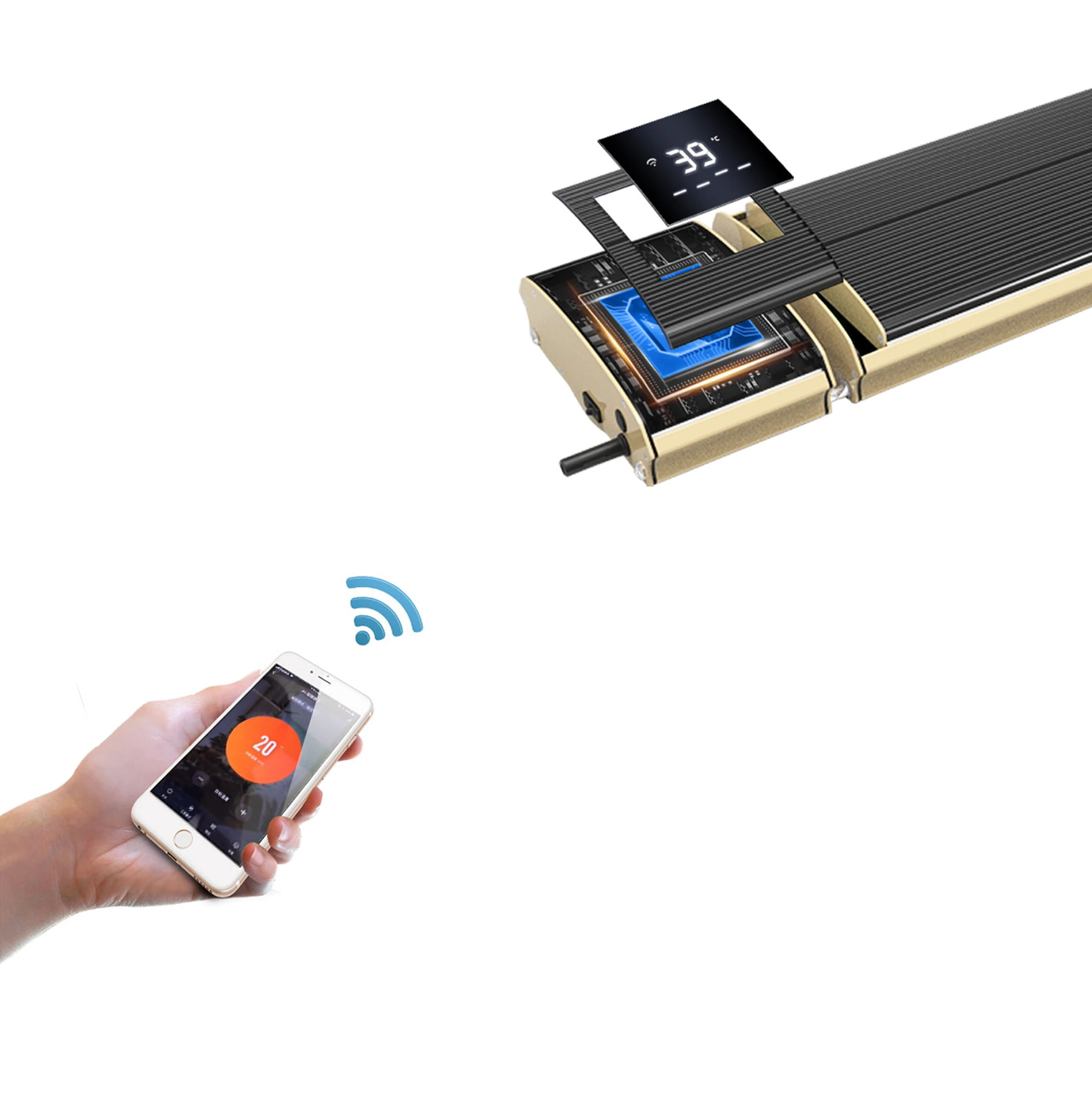 Nano tech  electric carbon fiber  infrared heater wall mount Popular electric  Heater 3200W