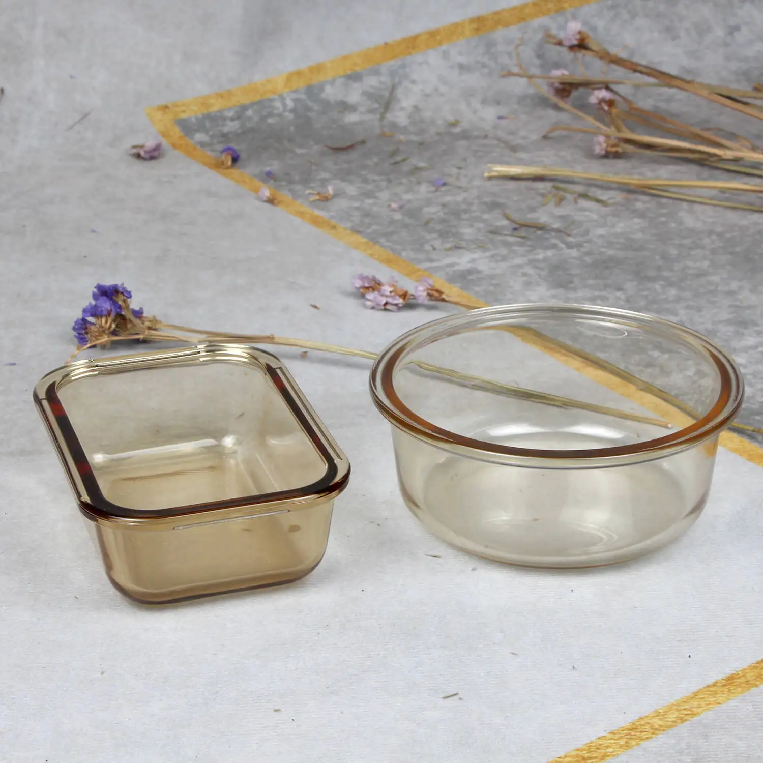 New Design Worth buy Lunch Box With Bamboo Lid Clear Frost Transparent Glass Storage Food Container