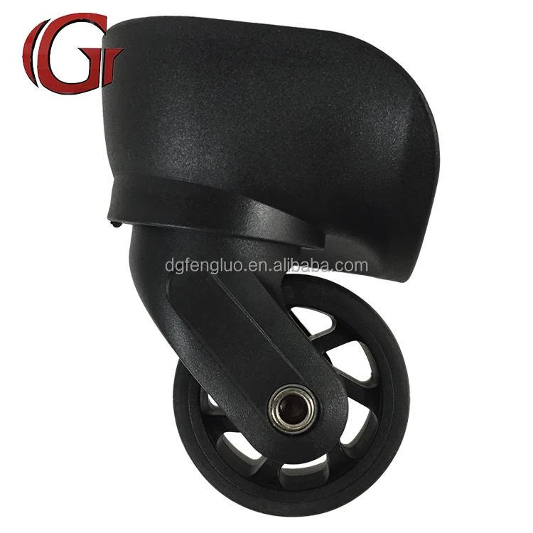 Plastic luggage caster removable drag rotatable 360 PC wheels hard luggage bag wheel accessory