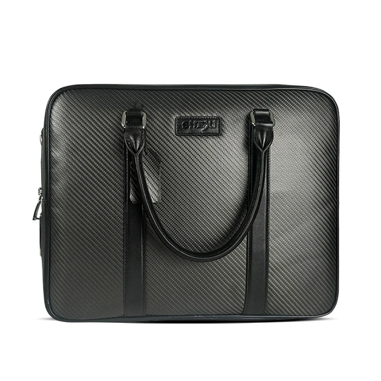 2020  brand Briefcase genuine leather anti-theft lawyer laptop carbon fiber  bag with fingerprint lock from uk