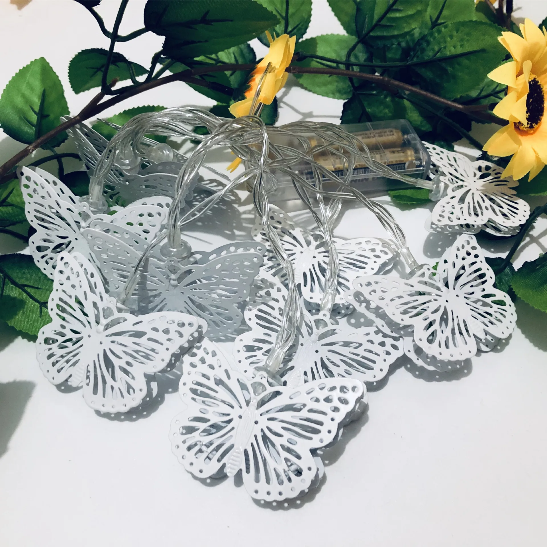 Hot Selling LED Colorful Butterfly Light String Slow Flashing Christmas Tree Decorative Lights Party Festival Showcase Decor