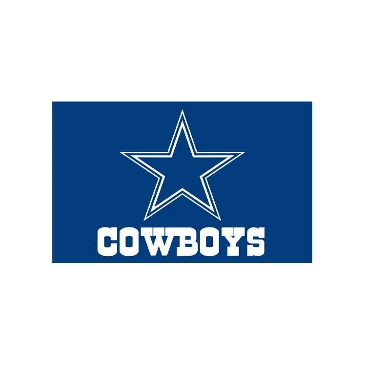 custom  100% polyester Cowboys nfl team  Car Flag With flagpole
