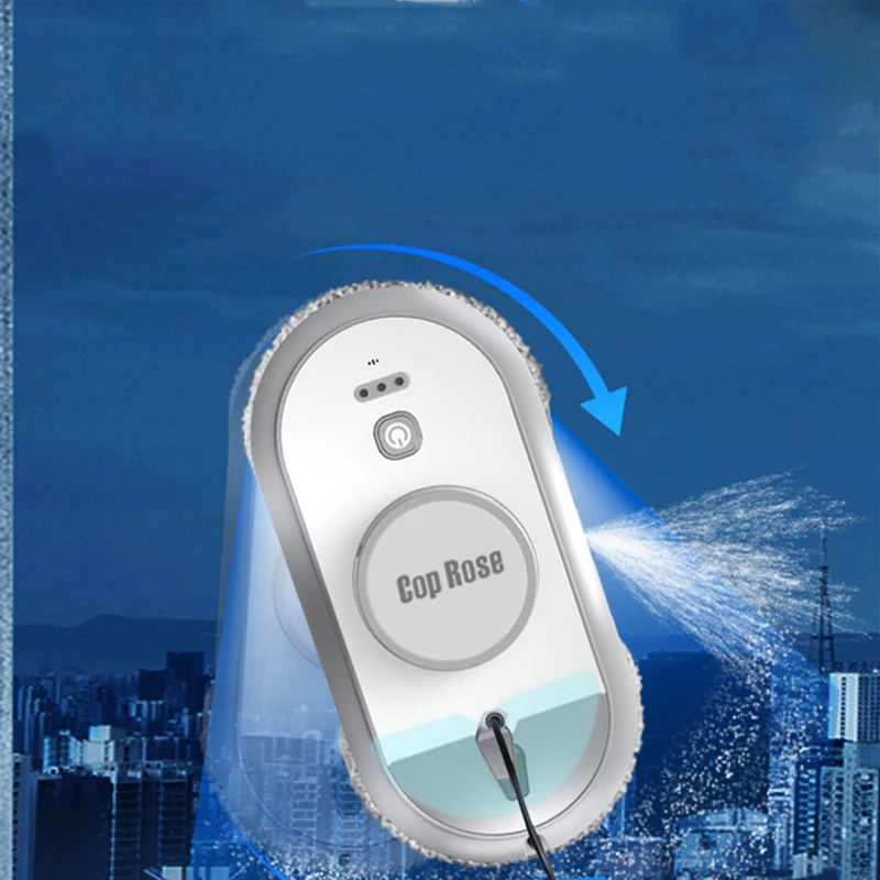 X5S-DS Strong Suction Anti-Falling Window Cleaning Robot with Auto Dual Water Tank Sprayer for Cleaning Glass Home Office