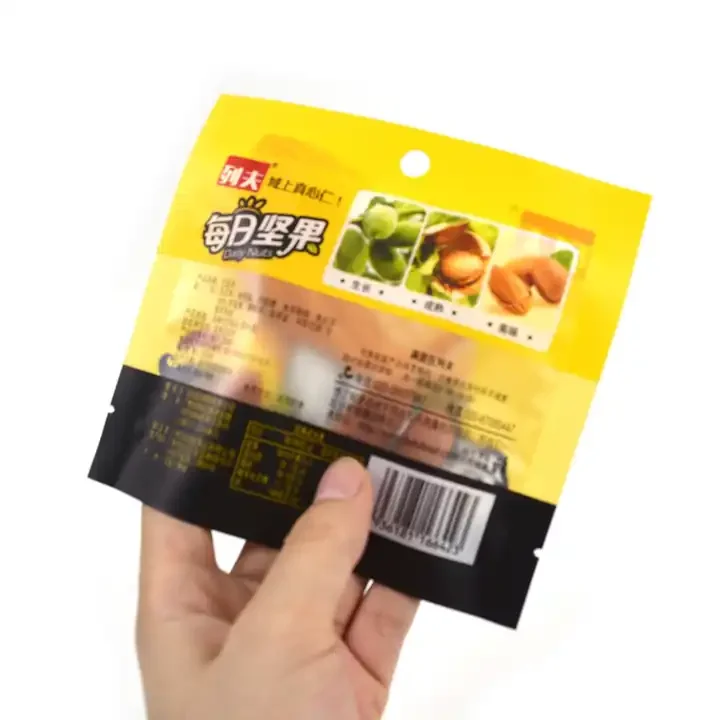 Zhongbao China Manufacturer Good Quality Packaging Heater Sealing Plastic Transparent Pouches Snacks Food Bags