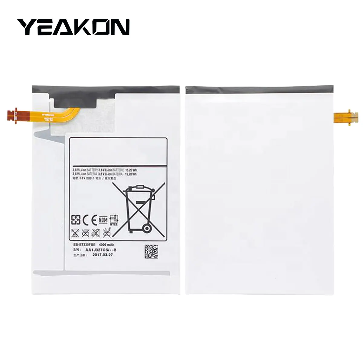 3.8V 4000mAh High Capacity Tablet digital Battery EB-BT230FBE for Samsung Galaxy Tab 4 7.0 SM-T231 SM-T230 SM replacong battery