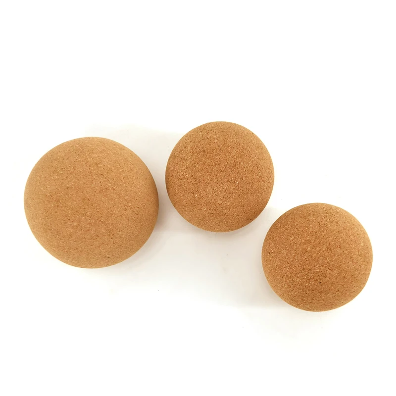 Customizable Cork Roller Massager Release Ball Yoga Therapy Ball For Myofascial Release Cork Yoga Ball in Bulk