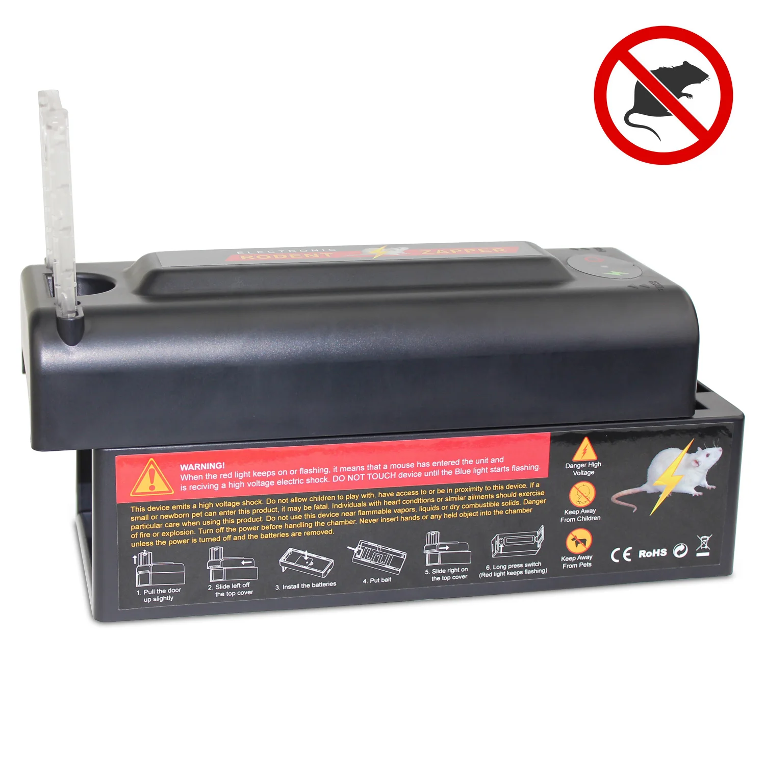 GH-190D High Voltage Indoor Electronic Mouse Trap Dinning-Room Used Rat Killer Pest Control