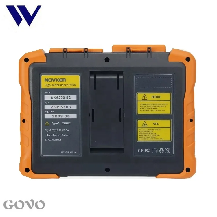 NOVKER 7 inch Fiber OTDR Tester NK6200-PT3 filtered PON OTDR 1310/1550/1625nm 42/40/40dB for splitter testing