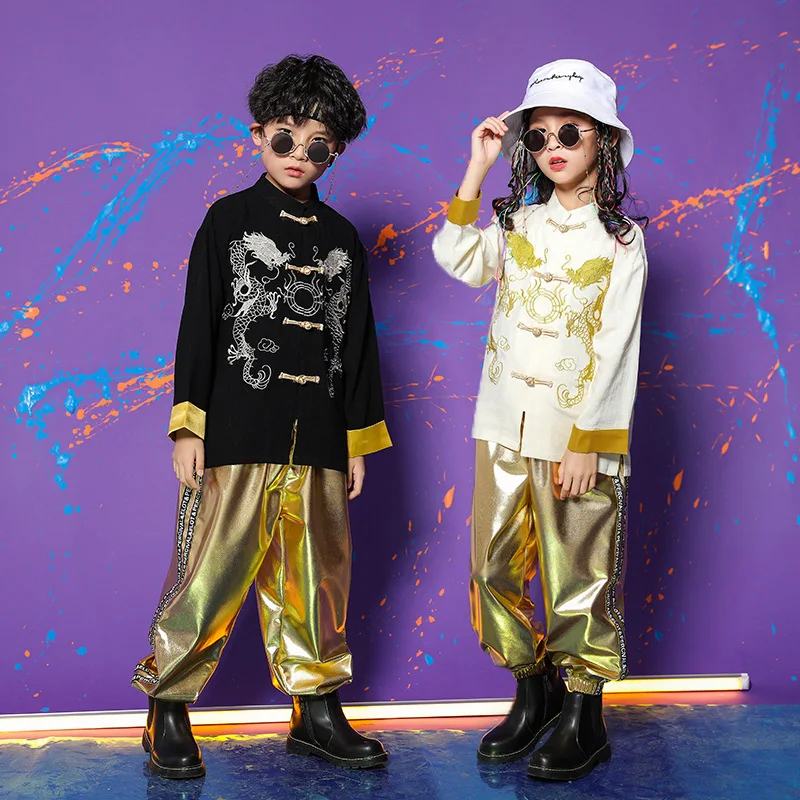 Jazz Dance Costumes Traditional Embroidery Hip Hop Wholesale Clothing Boys Fashion Designer Clothing Set