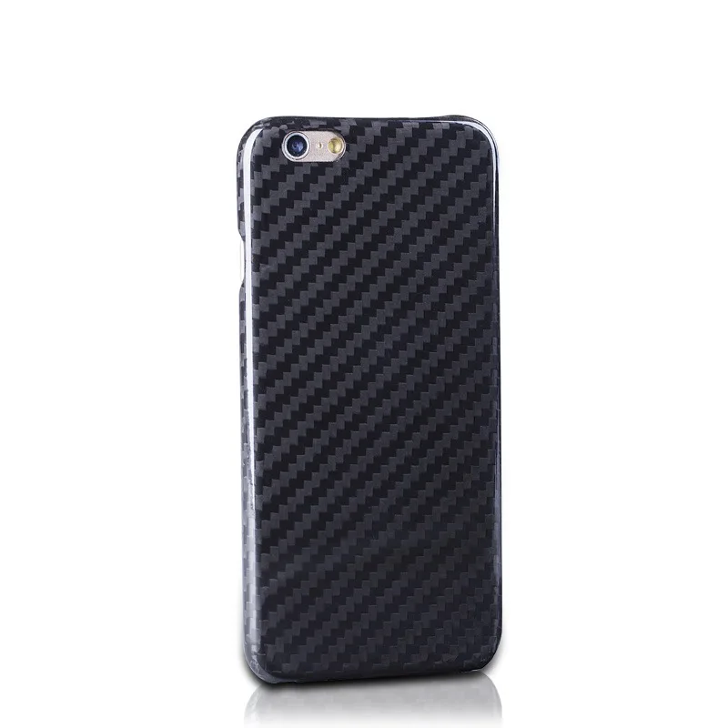 Light Weight Black Thin Anti-Scratch  3D Real carbon fiber case phone