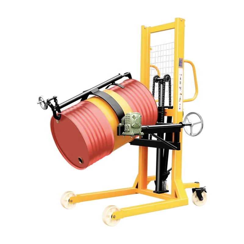 Oil Pallet Truck Stacker Drum Stacker Hydraulic Hand Drum Lifter Price For Forklift