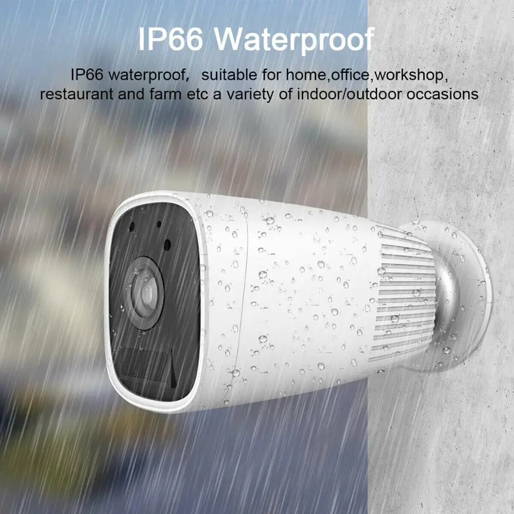 2021 Latest Full Power 2.4G 1080P Outdoor Wifi Battery Camera With LED Night Vision