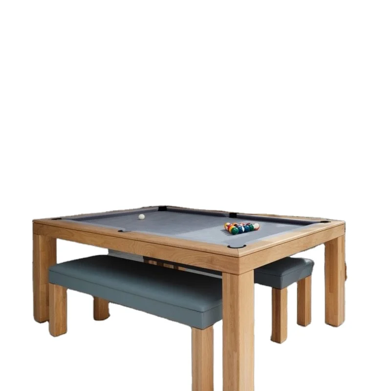 Wholesale factory cheap 2 in 1 multi game solid wood 7ft/8ft/9ft dining billiard table top classic indoor pool table