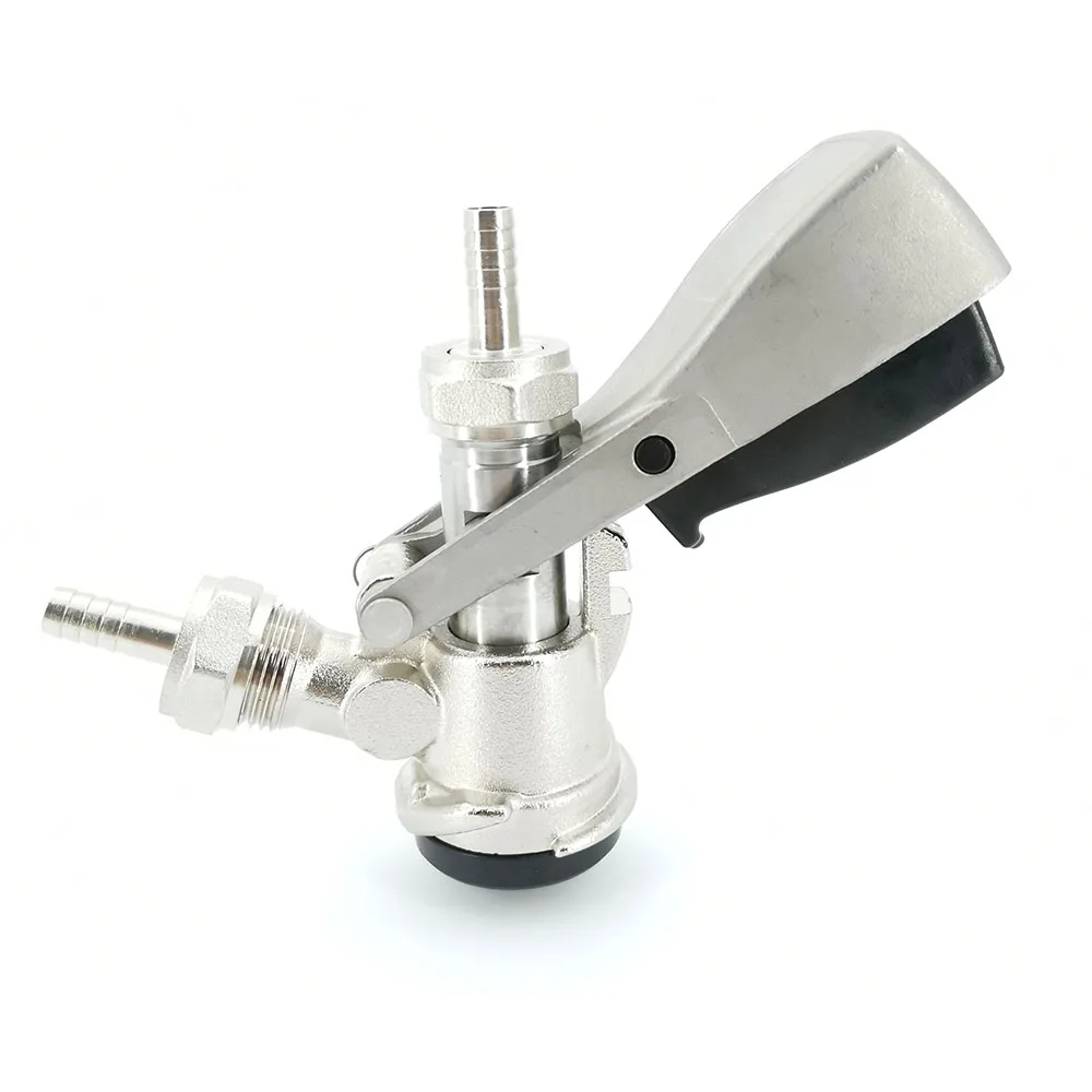 GHO S type  Beer Coupler Beer Dispenser with 90 Degree Tail Piece Elbow