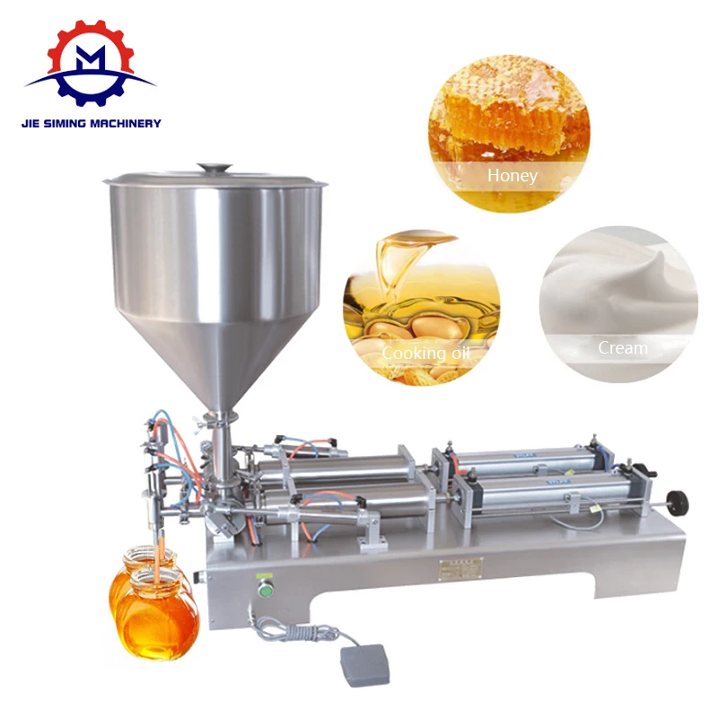 Semi Automatic Ice Cream Water Liquid Honey Juice Sauce Soft Drink Tomato Paste Filling Machine Single-head Filling Machine