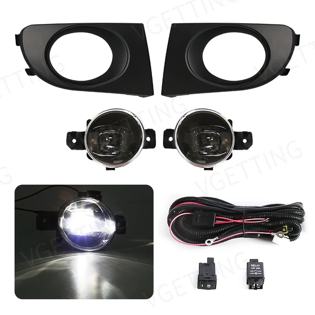 For Nissan Sylphy Sentra Bluebird 2004 2005 2006 2007 2008 LED Fog Lamps Front Bumper Driving Daytime Running Lights Headlights