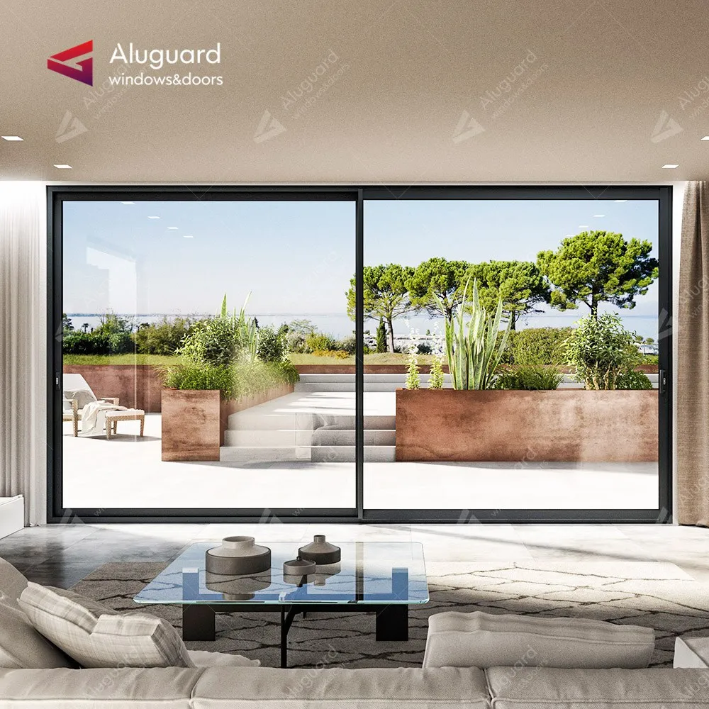 American Standard Sliding Door System App Control Aluminum patio Door Latest Design Hidden Sliding Door System