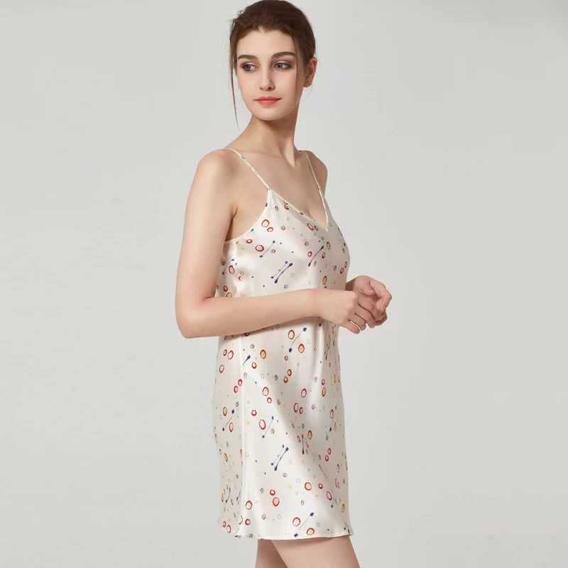 Direct Selling Sexy Night dress Summer Satin Silk Nightwear Women Sleepwear Pajamas Sleeping Dress