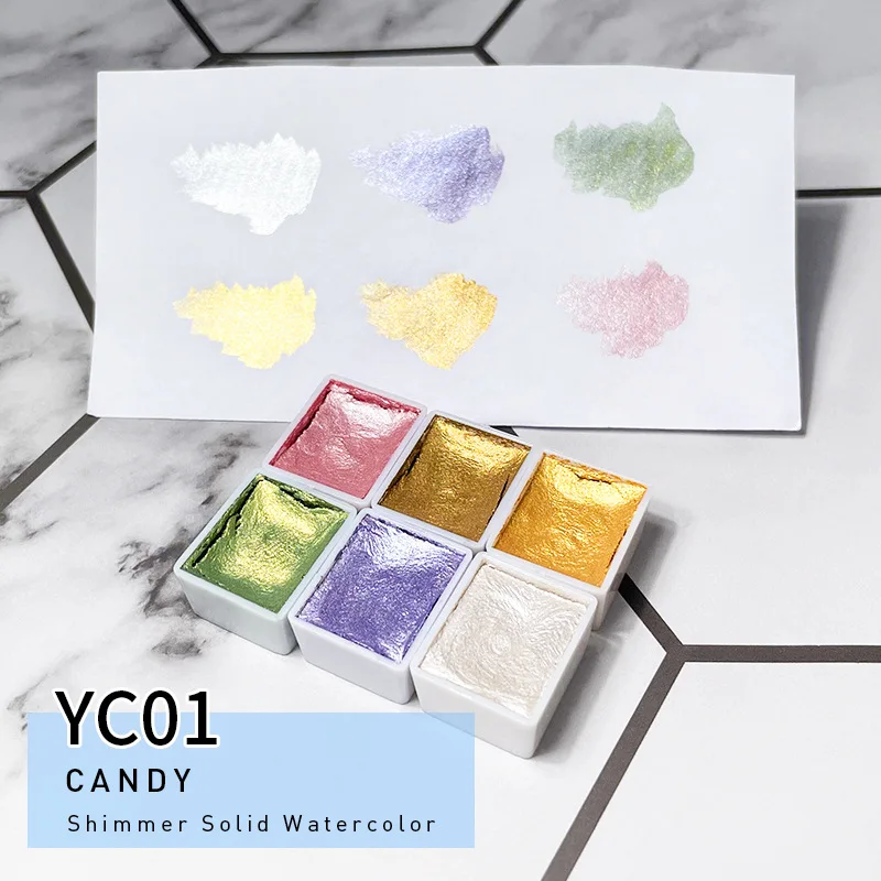 Nail Solid Pigment Watercolor Blue Purple Manicure Decor Metallic Paint Draw Chrome Glitter Powder Decor Nail Pigment
