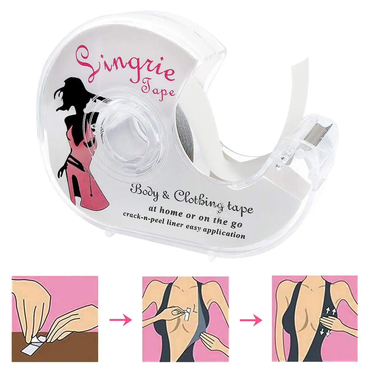 Women Adhesive Body Tape  Lingerie Fashion Double Sided Tape Strips Fashion Measuring Tapes For  ClothesStrong