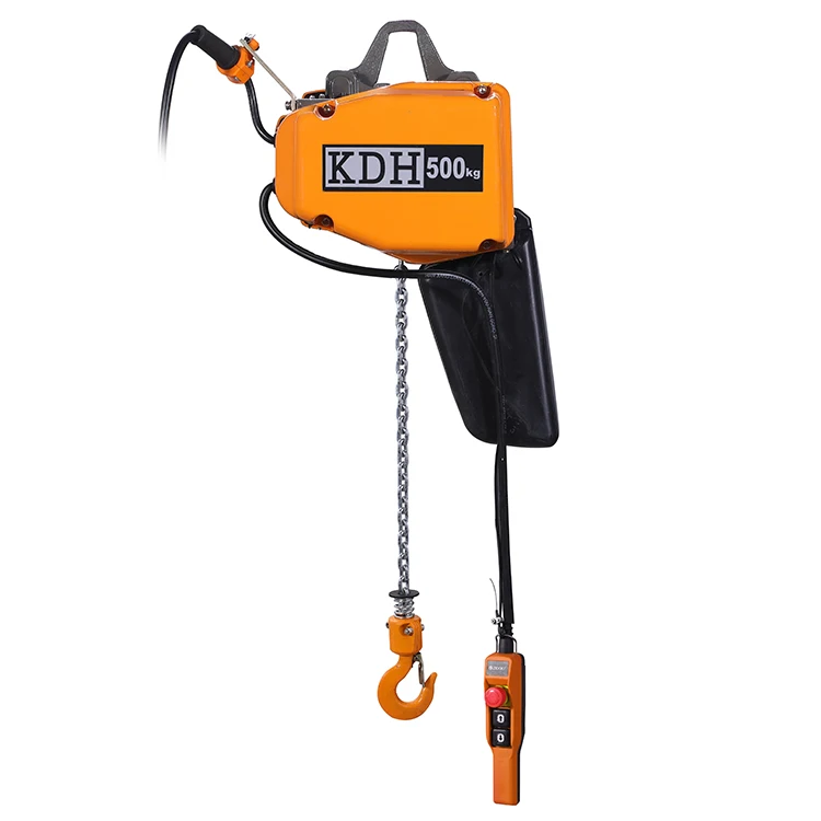 125 kg electric chain hoist double speed single speed chain hoist  with hook