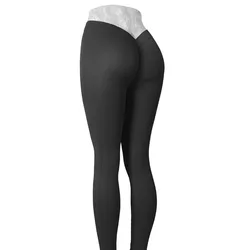 Women Comfort Soft Lightweight Quick Dry V Cut Scrunch Back Yoga Pants