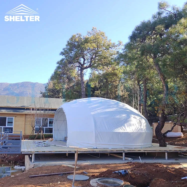 Luxury Glamping Tent Dew Shape Dome Tent for Resort