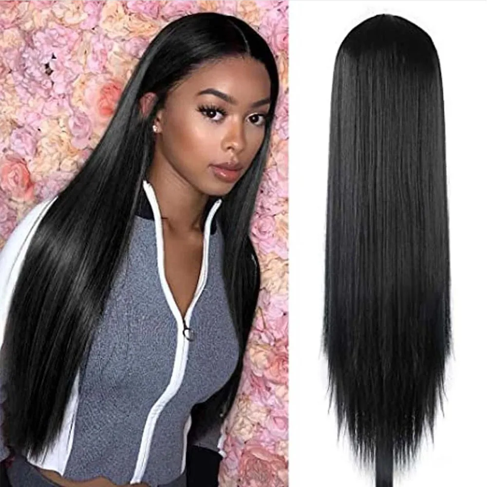 Frontal wig human hair 40 inch wig human hair lace front red wig head