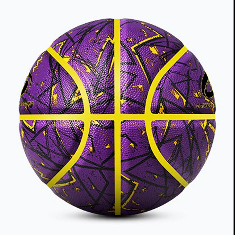 Custom Logo Print Coloured Basketball Ball Size 7 High Quality Pu Leather Basketball Ball