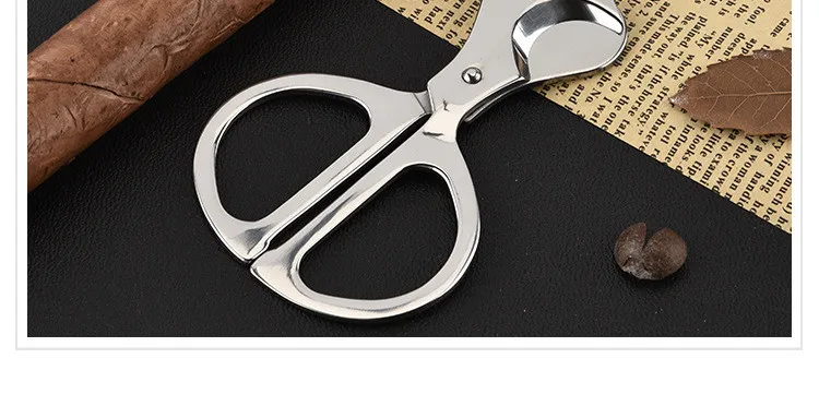 Manufacturers Selling Creative Stainless Steel Cigar Scissors New Cigar Scissors Metal Scissors Wholesale