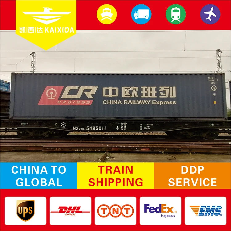 Железнодорожные перевозки, Европейский экспедитор грузов, китайский контейнер для поездов Ddp, логистика, железнодорожные перевозки в Великобританию, Венгрию, Роттердам