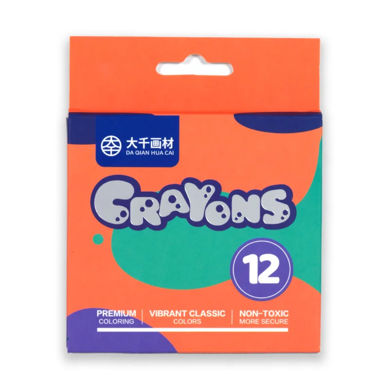 Hot Sale Non Toxic multi 12 color Smooth Bold Colors Toddlers Crayons Drawing Learning Kids Crayon Pen Set Crayon
