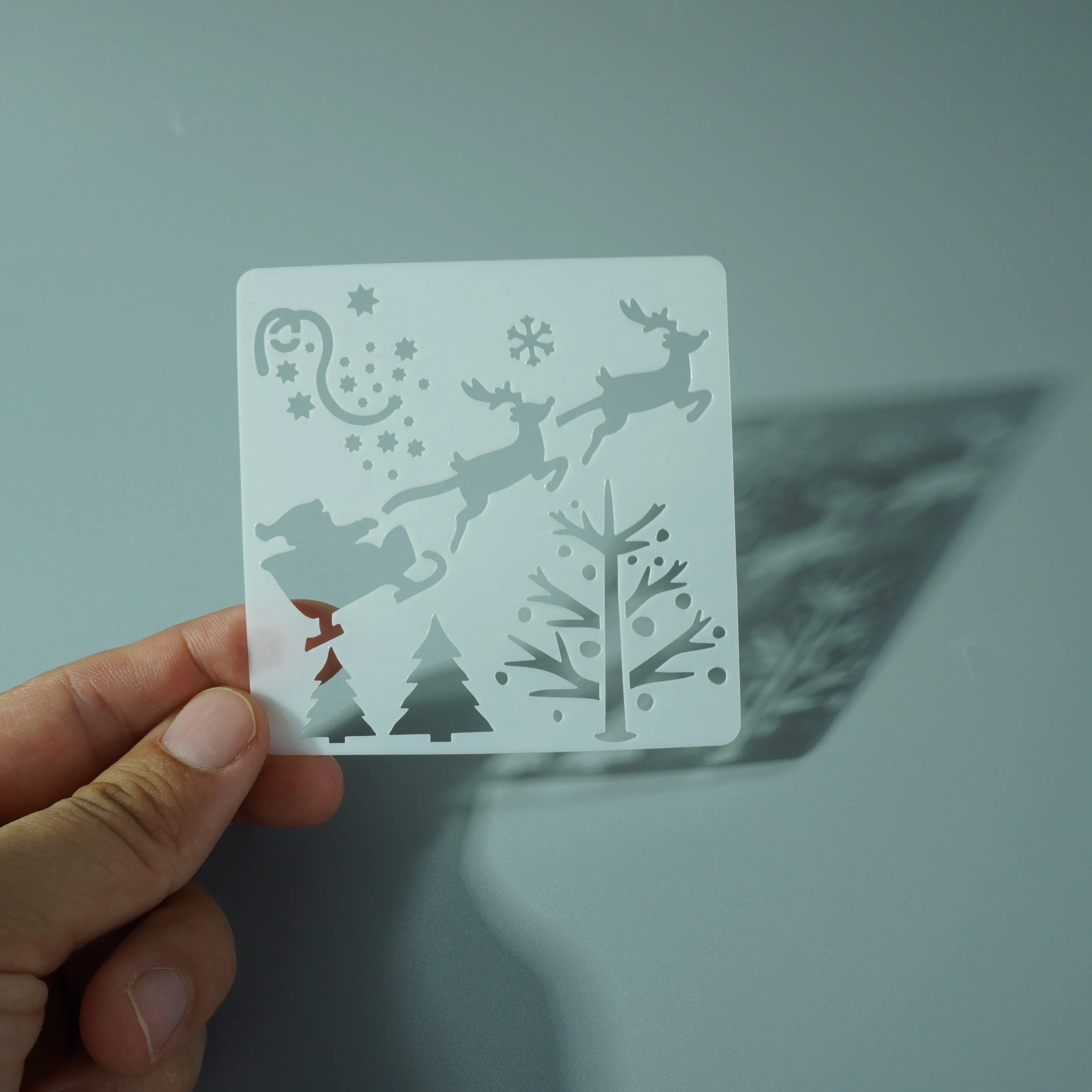 Christmas Painting Stencil Kit DIY Drawing Stencils Templates for Painting on Wood Wall Home Decoration