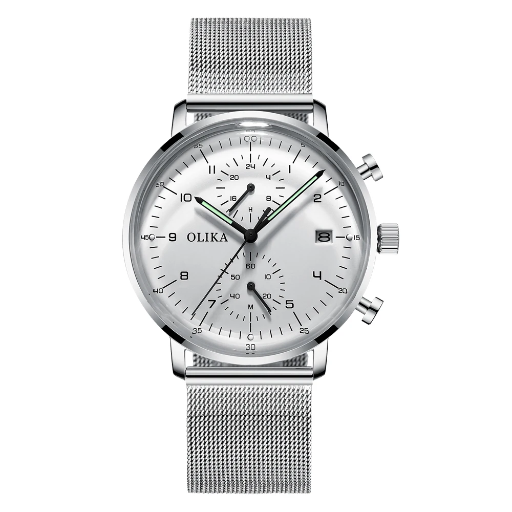 Evermove Movt Luxury Couple Women Men Quartz Watches Wristwatches Stainless Steel Japan Glass Watch Fashion Round 47mm Watch 7MM