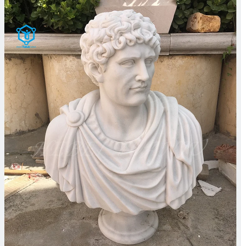 Life Size Custom Made Greek God Marble Sculpture Apollo Head Bust Statue