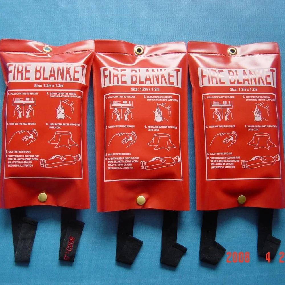 Quality Limited lowest price double sided silicone fire blanket with Certificate for vehicles using