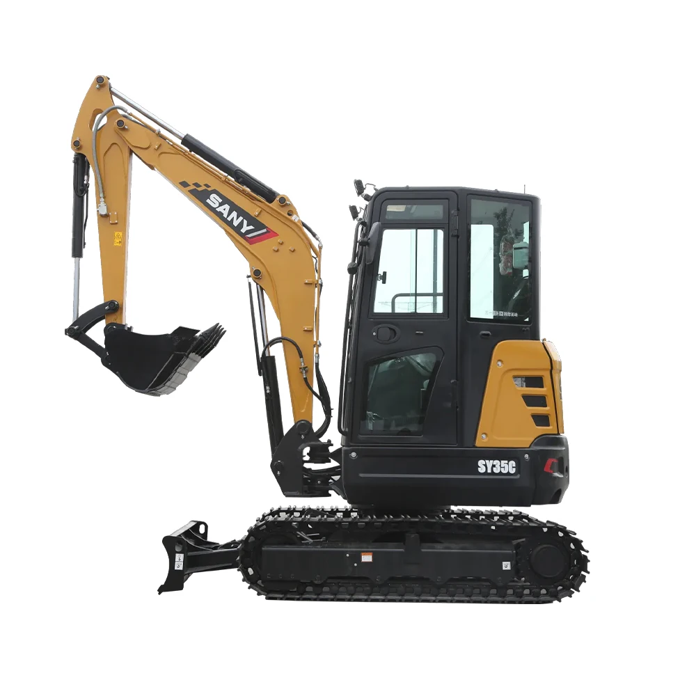 4ton Mini Excavator SY35C SY55U Earthmoving Machinery Crawler-Moving SANY Chinese Mini Excavator