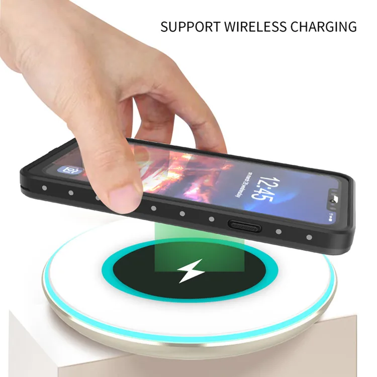 
2019 custom logo 360 transparent phone back cover TPU PC ip68 waterproof shockproof cell phone case for iPhone 11 pro max 