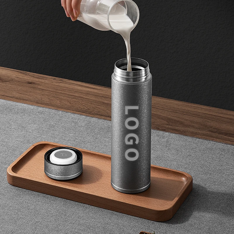 IMOGY 100% Titanium Smart Temperature Display Water Bottle Wholesale Tumbler Logo Cold Hot Thermal Insulation Flasks Vacuum Cup