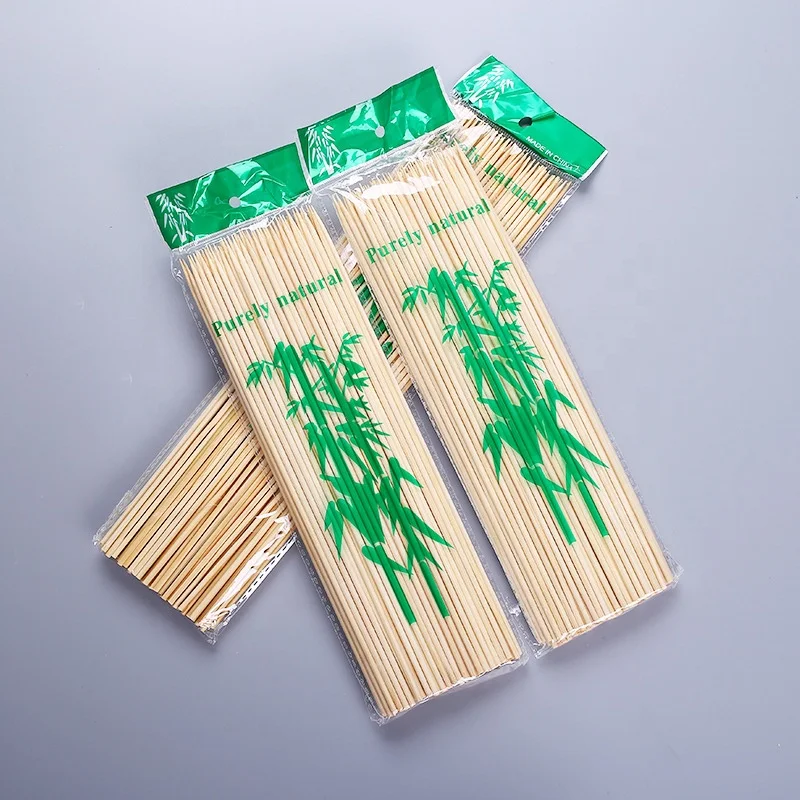 China Wholesale Premium for Grilling BBQ Appetizer Fruit Kabobs Chocolate Fountain, Cocktail Toothpicks Bamboo Skewers Sticks