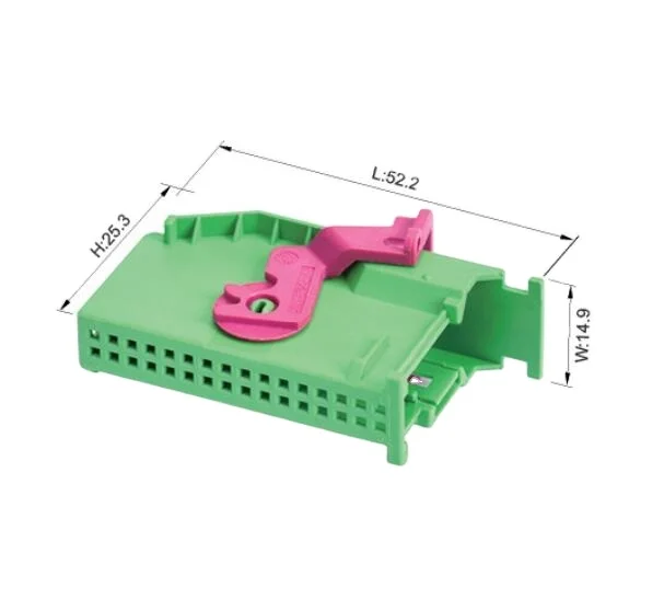 Haihe Auto Car Diagnostics 32 Pin Green Female Connector 1719057-1