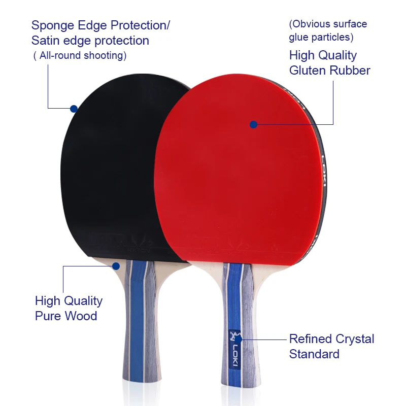 Индивидуальные Лидер продаж Высокое качество Профессиональный 4 Настольный теннис весла 8 ABS шары для внутреннего и наружного играть