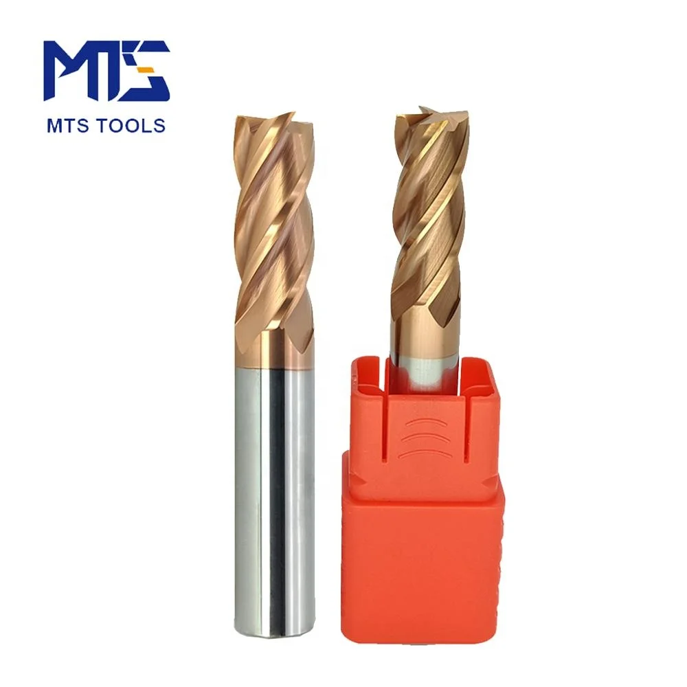 MTS HRC55 2 flute flat end mill is used cut mill