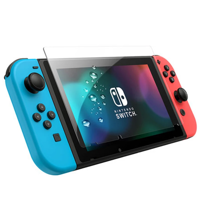
9H Transparent Super Tough Oleophobic Premium Tempered Glass Game Player Screen Protector for Nintendo Switch 