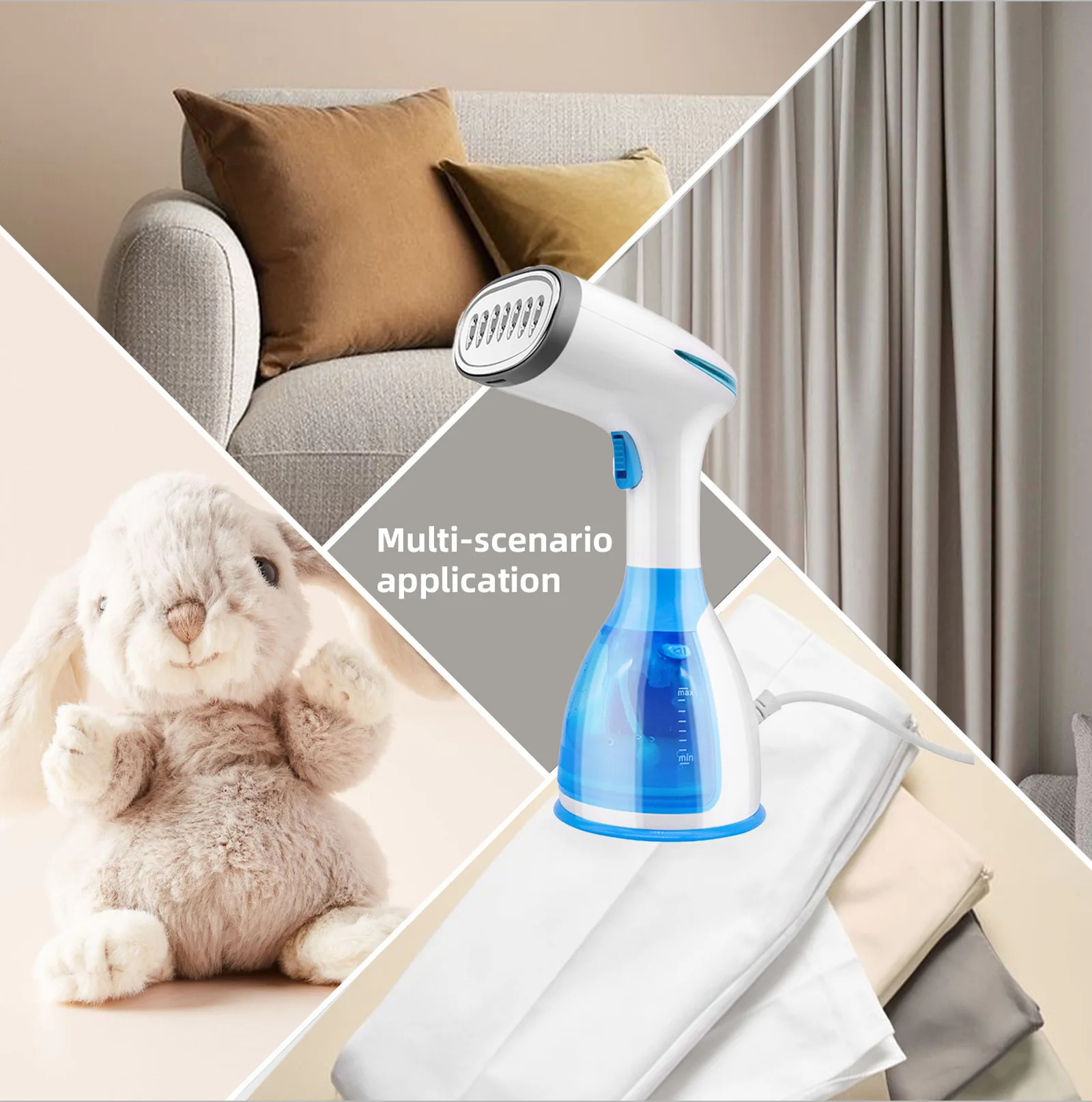 Profession Handheld Fabric Steamer Fast-Heat Garment Steamer for Travelling Portable Steam Iron