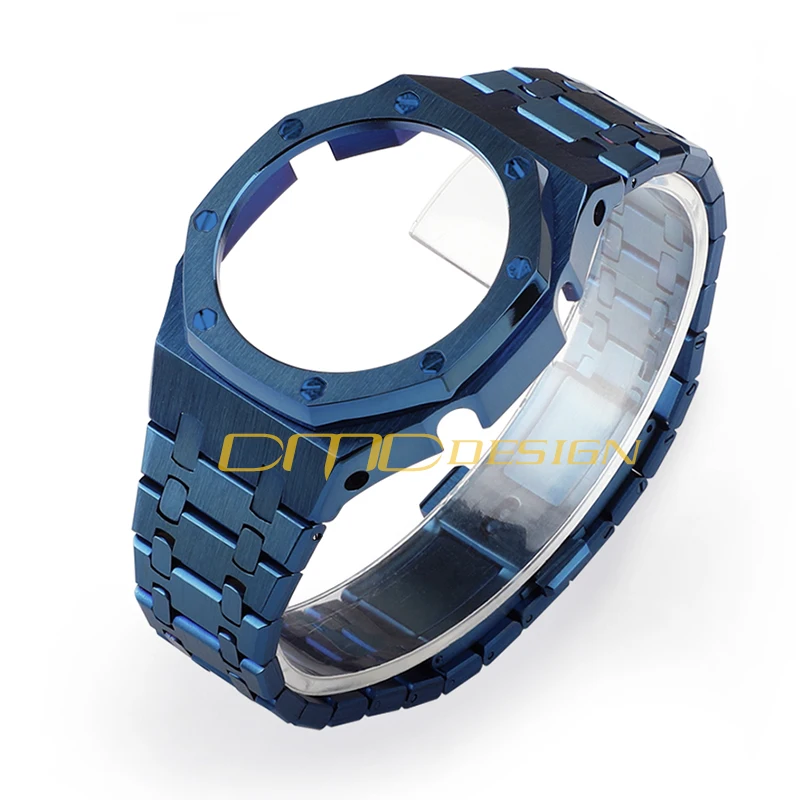 GA-2100 Gen.5 Rainbow color Stainless Steel band Watch strap Metal case Modification Kit for G Shock GA2100 Replacement